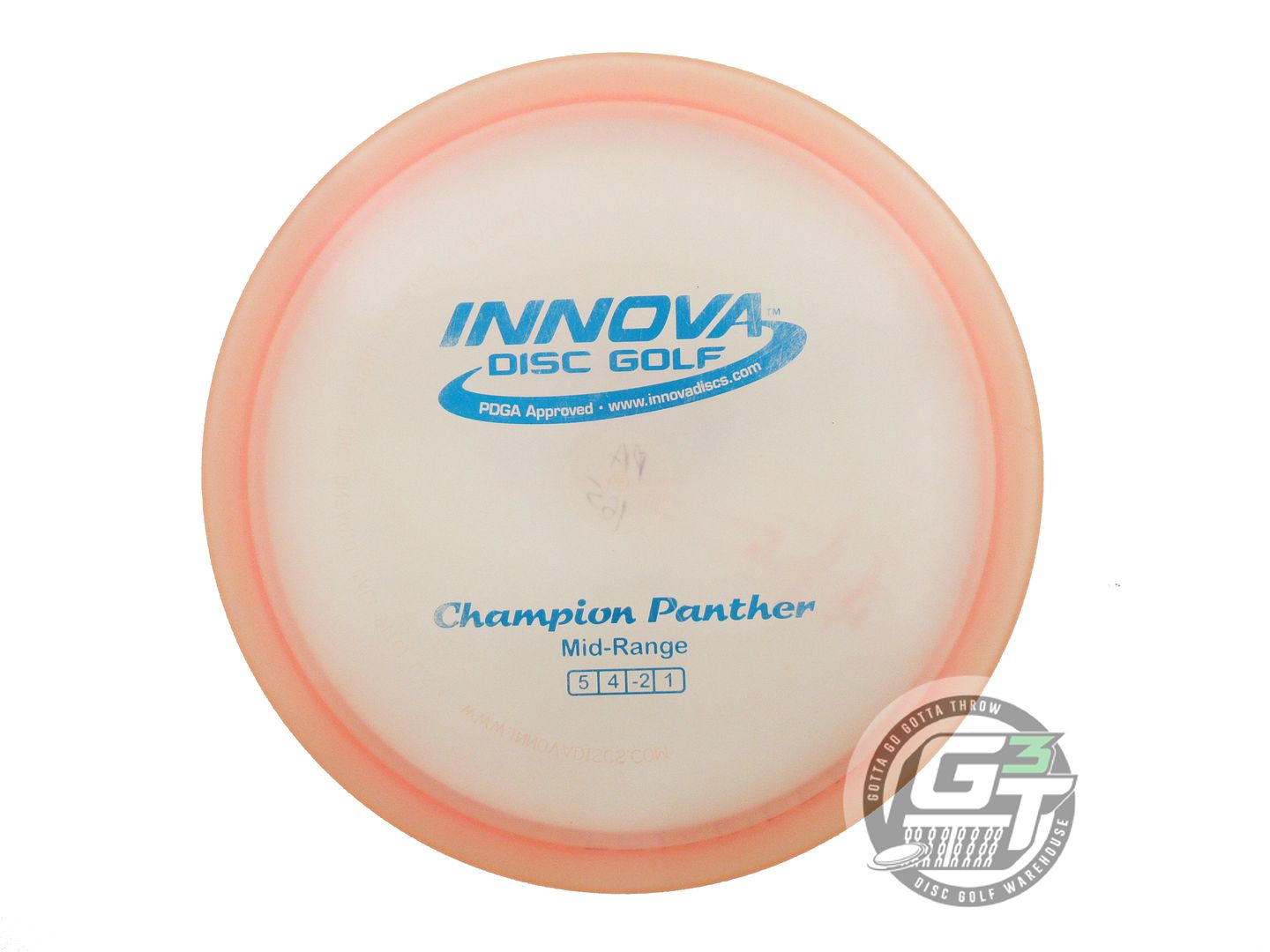USED Innova Champion Panther 165g Lt. Pink Blue Foil Midrange Golf Disc