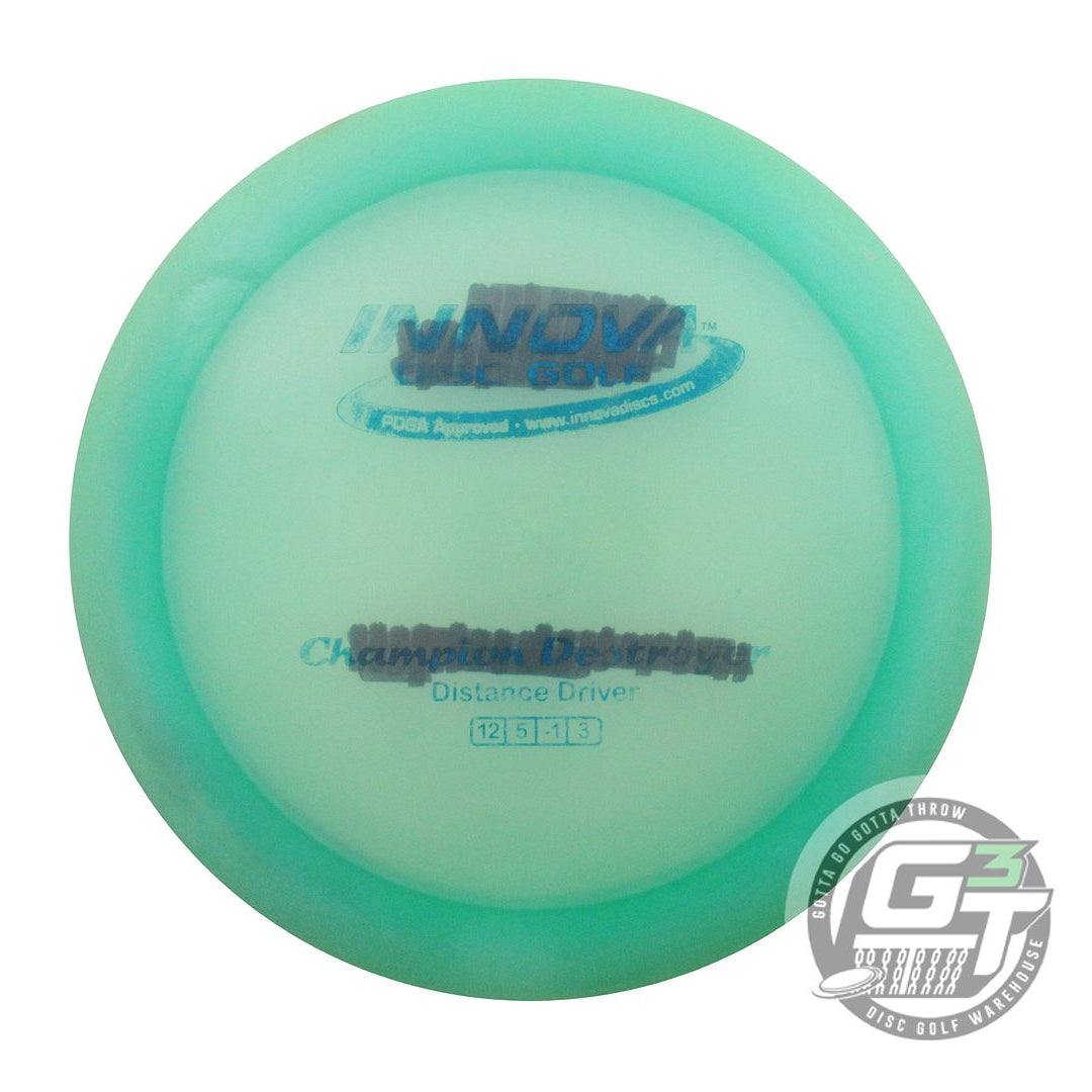USED Innova Champion Destroyer 173g Seafoam Blue Foil Distance Driver Golf Disc