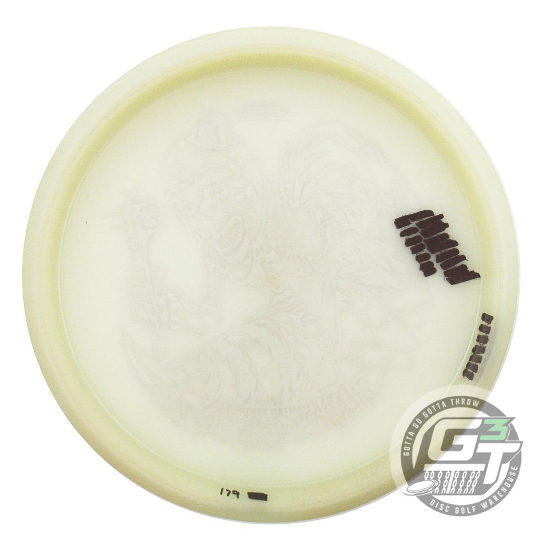 USED Discraft HALLOWEEN Glo Z Buzzz 179g Pink Tron Foil Midrange Golf Disc