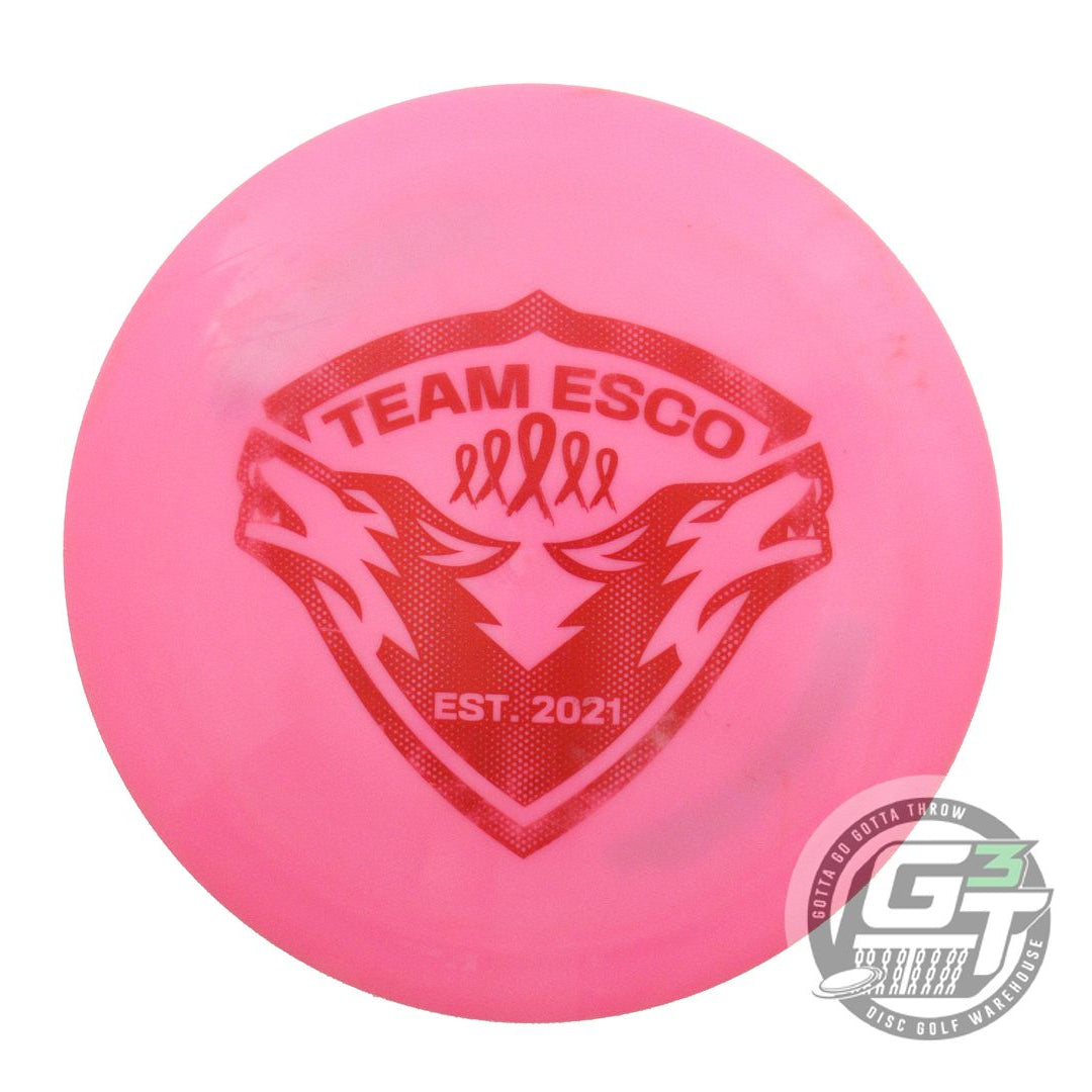 USED Dynamic Discs Fuzion Raider 173g Pink Red Stamp Distance Driver Golf Disc