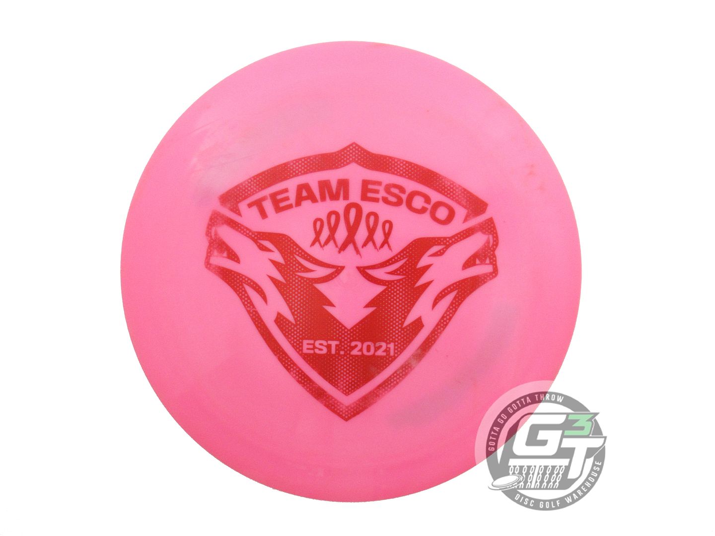 USED Dynamic Discs Fuzion Raider 173g Pink Red Stamp Distance Driver Golf Disc