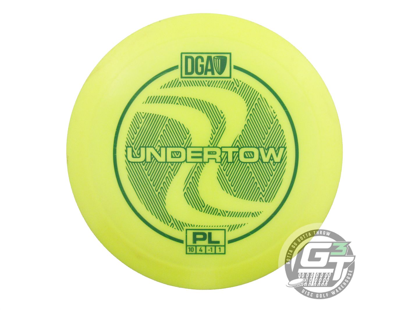 USED DGA ProLine Undertow 173g Yellow Black Stamp Fairway Driver Golf Disc