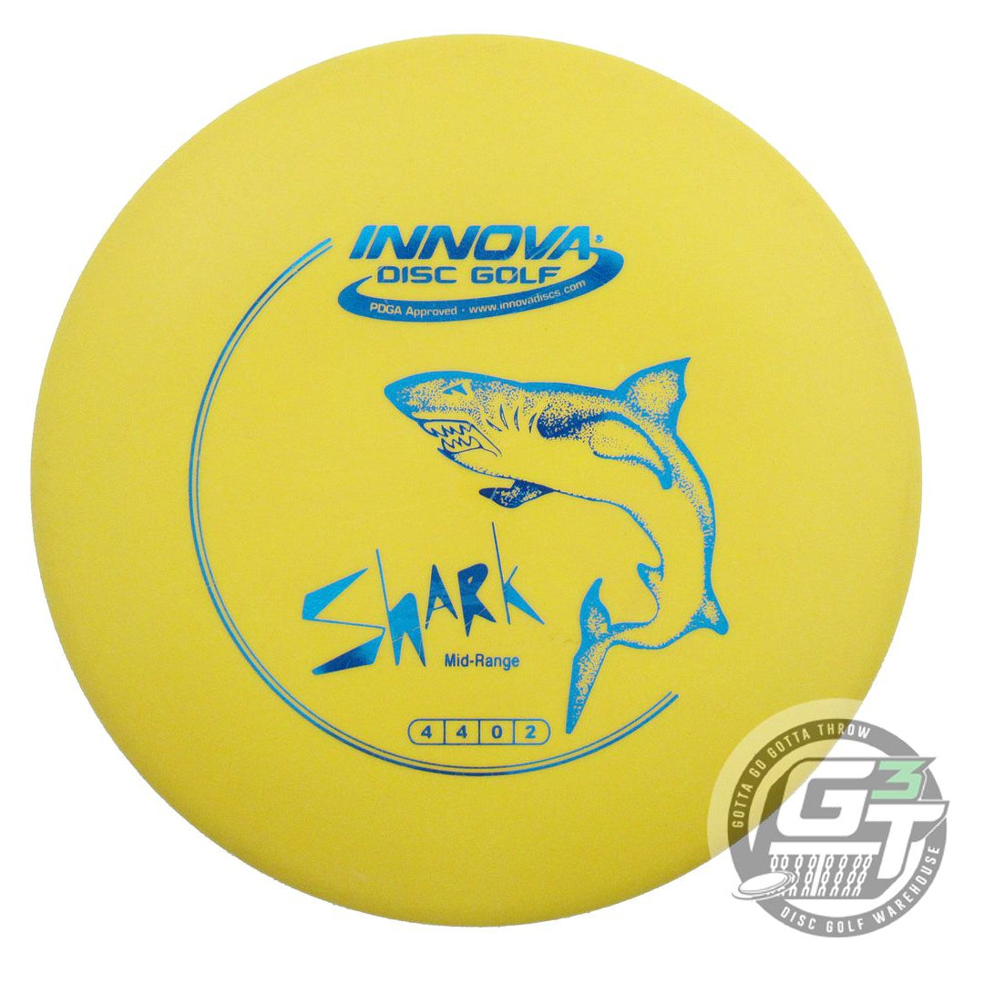 USED Innova DX Shark 146g Yellow Blue Foil Midrange Golf Disc