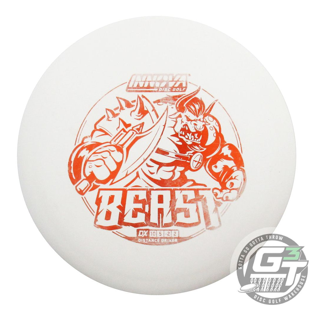 USED Innova DX Beast 172g White Orange Foil Distance Driver Golf Disc