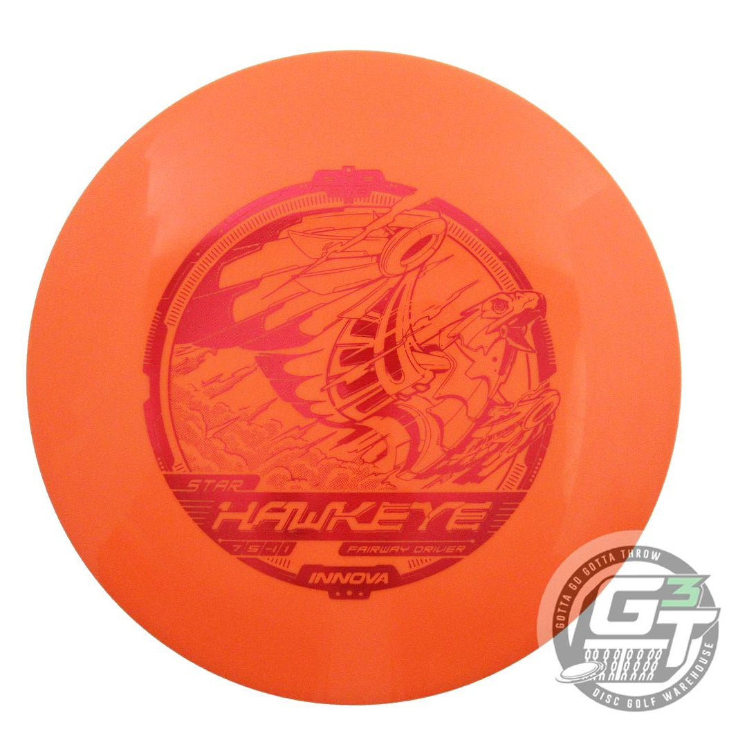 USED Innova Star Hawkeye 173g Orange Red Foil Fairway Driver Golf Disc