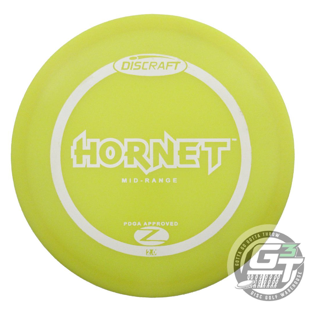 USED Discraft Z Hornet 168g Yellow White Stamp OOP Midrange Golf Disc