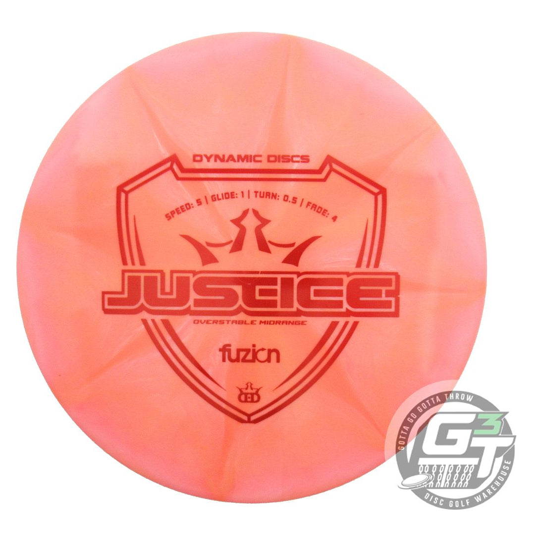 Dynamic Discs Fuzion Burst Justice Midrange Golf Disc (Individually Listed)