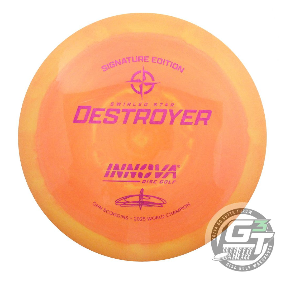 Innova Signature Edition Ohn Scoggins 2025 World Champion Swirled Star Destroyer Distance Driver Golf Disc (Individually Listed) - Gotta Go Gotta Throw
