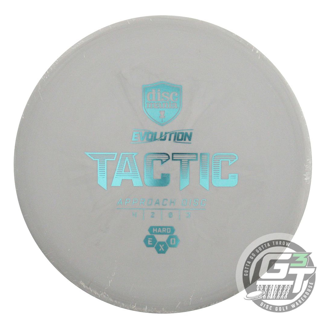 USED DiscMania EXO Hard Tactic 173g Gray Aqua Foil Putter Golf Disc