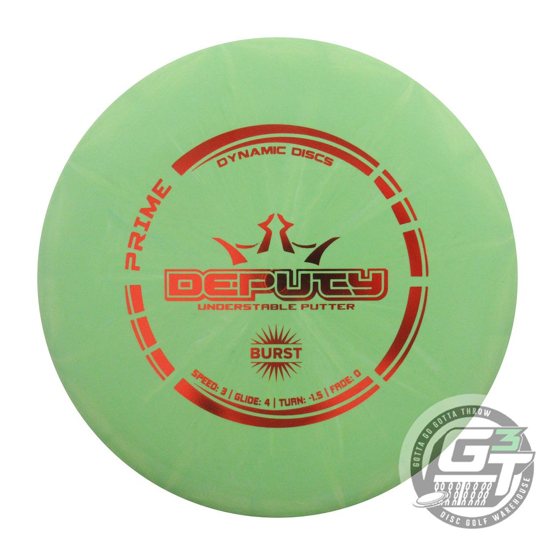 Dynamic Discs Prime Burst Deputy Putter Golf Disc (Individually Listed)