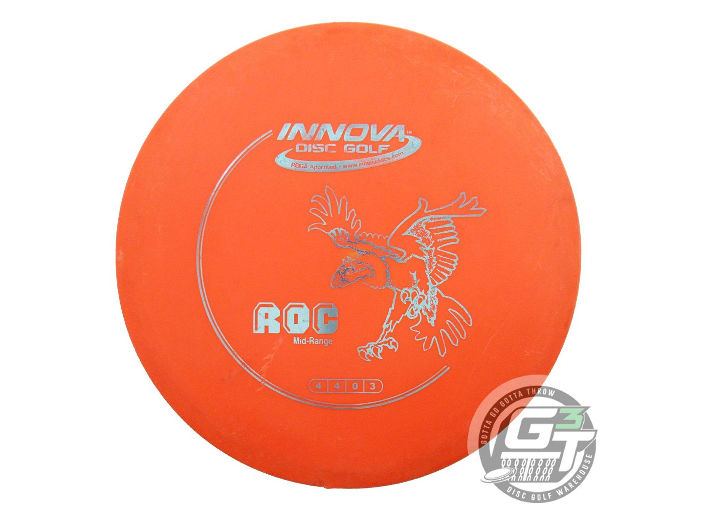 USED Innova DX Roc 178g Orange Silver Foil Midrange Golf Disc