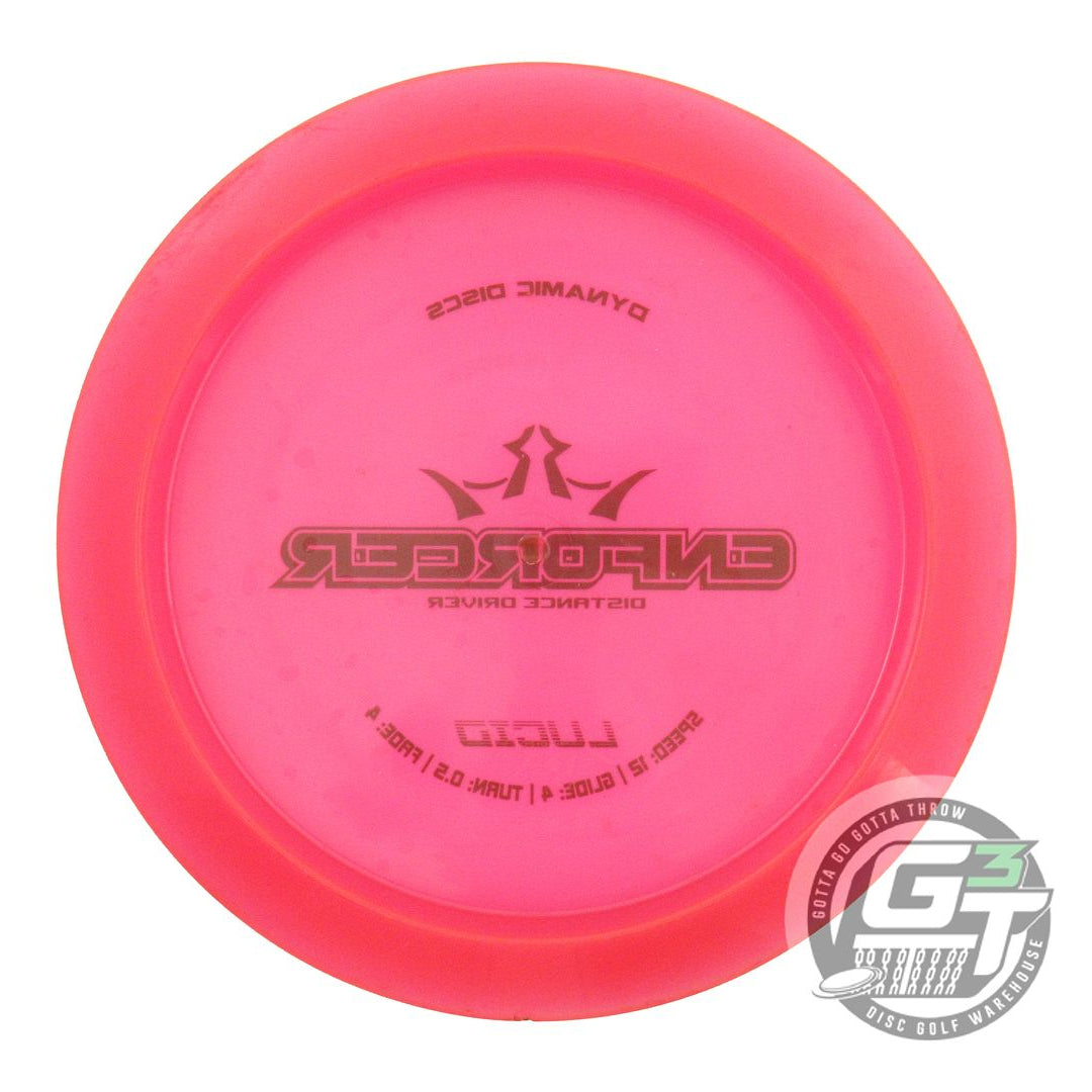 USED Dynamic Discs Lucid Enforcer 168g Pink Black Stamp Distance Driver Disc