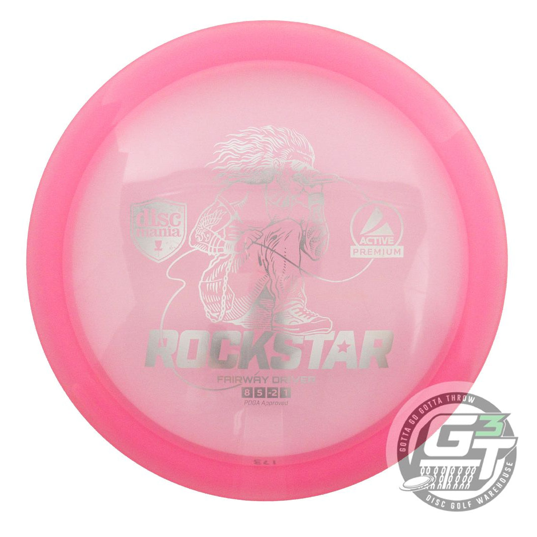 USED DiscMania Active Premium Rockstar 173g Pink Silver Foil Fairway Driver Disc