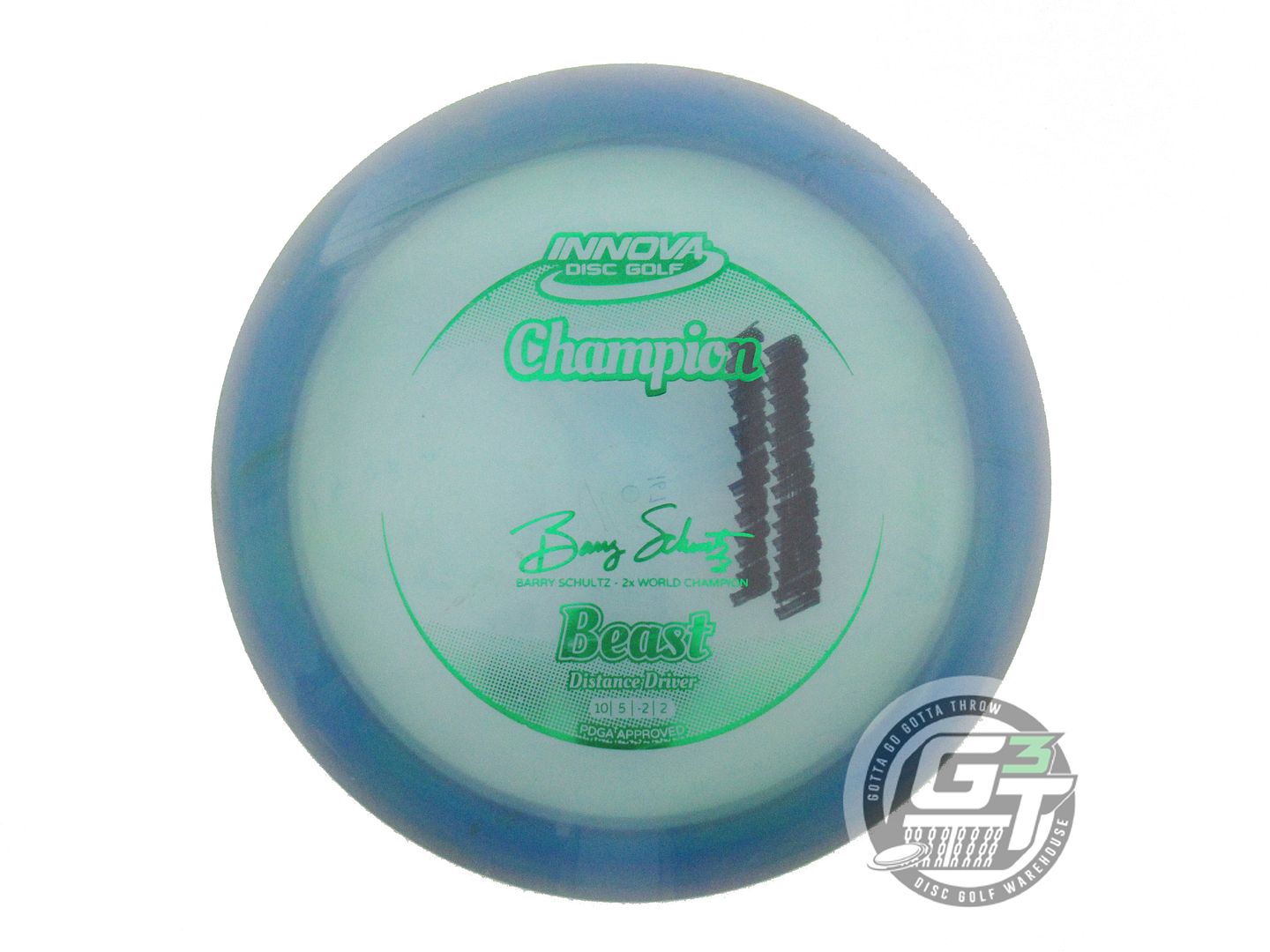 USED Innova Champion Beast 167g Blue Green Foil Distance Driver Golf Disc