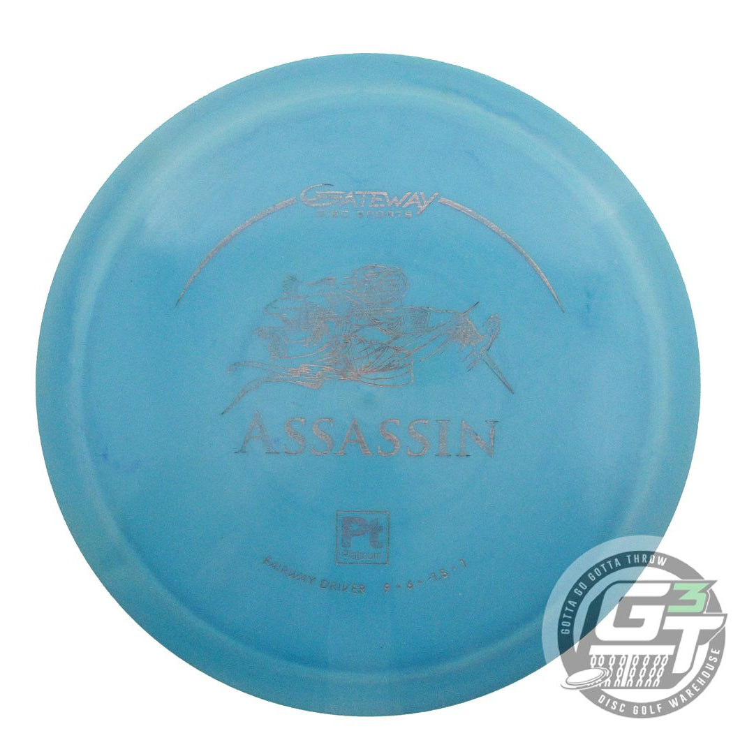 USED Gateway Platinum Assassin 170g Teal Gray Laser Foil Fairway Driver Disc