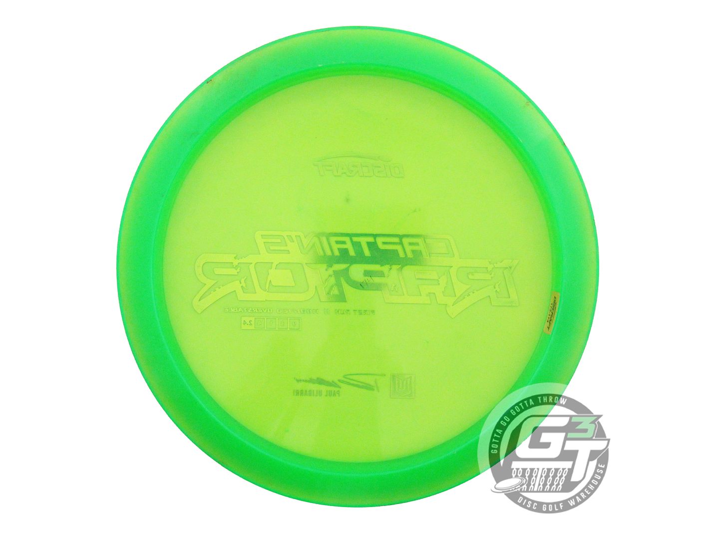 USED Discraft Special Blend Z Raptor 174g Green Gray Foil Driver Golf Disc