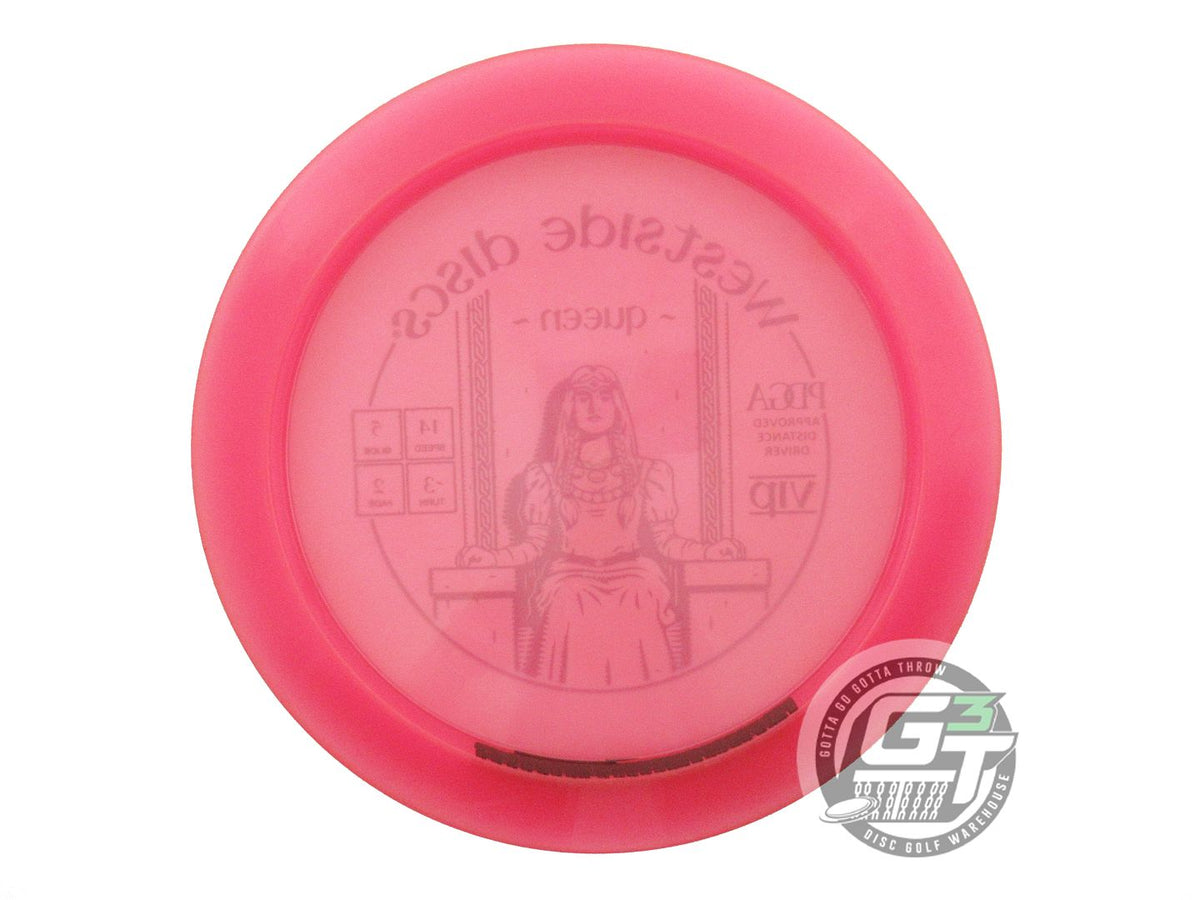 USED Westside Discs VIP Queen 173g Pink Blue Holo Foil Distance Driver Golf Disc