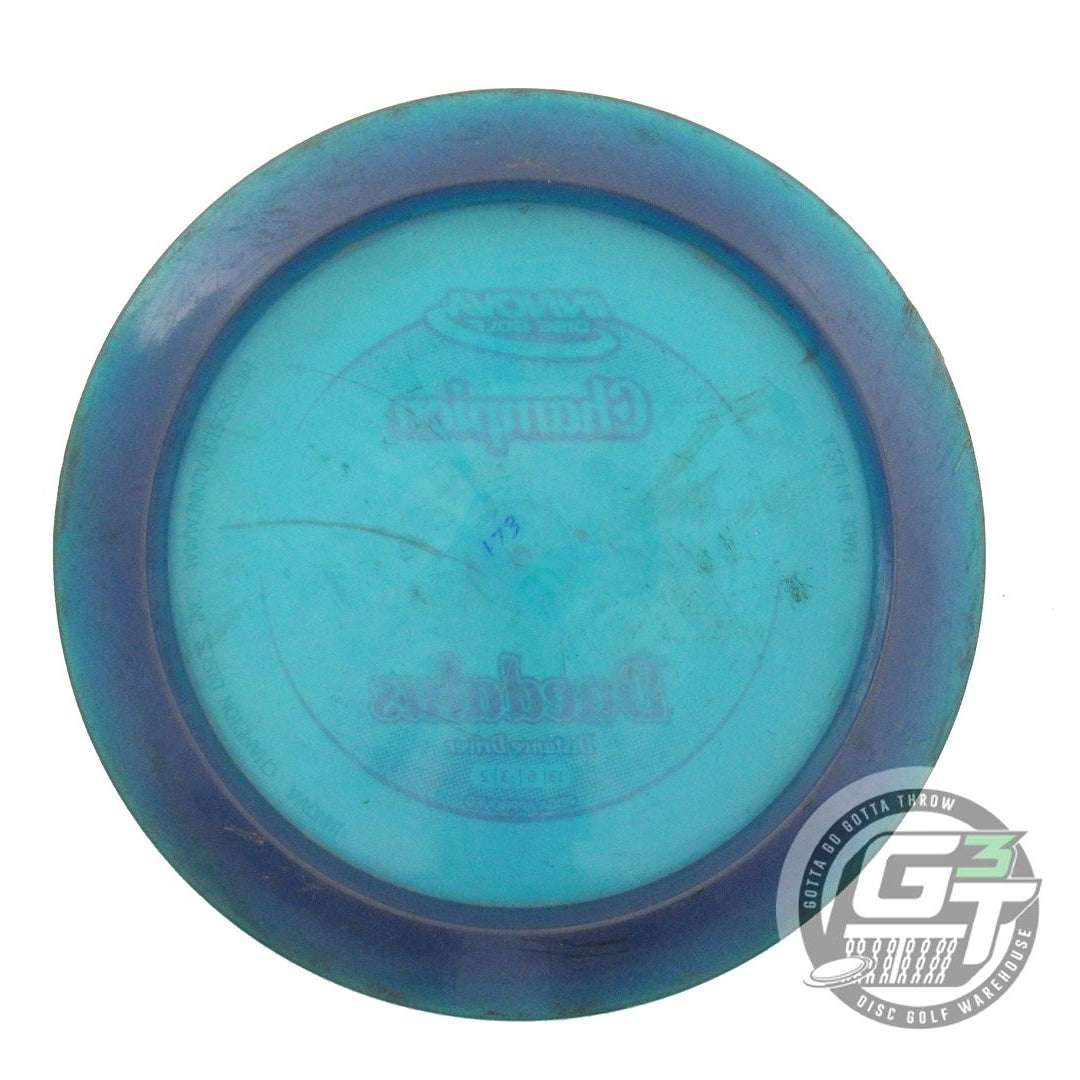 USED Innova Champion Daedalus 173g Blue Silver Foil Distance Driver Golf Disc