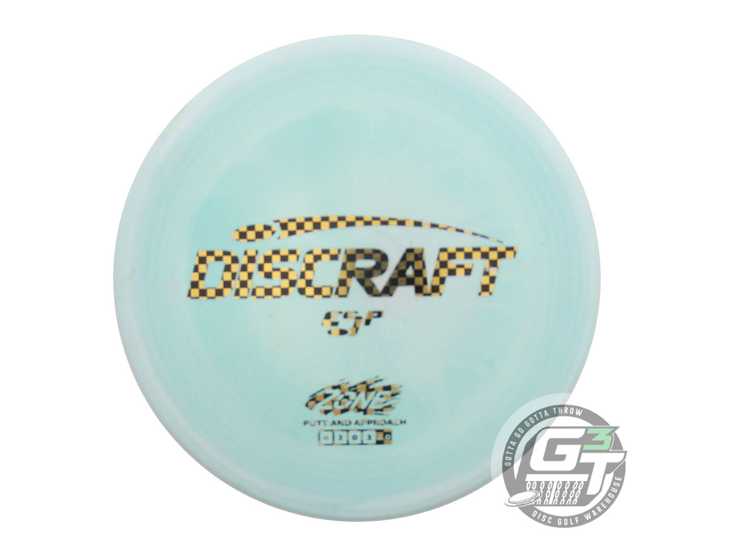 USED Discraft ESP Zone 175g Seafoam Checker Foil Putter Golf Disc