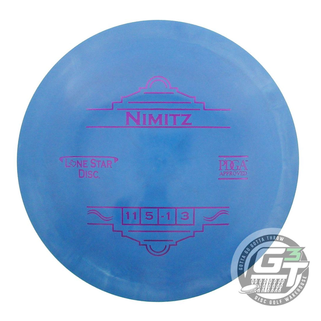 USED Lone Star Bravo Nimitz 175g Blue Purple Foil Distance Driver Golf Disc