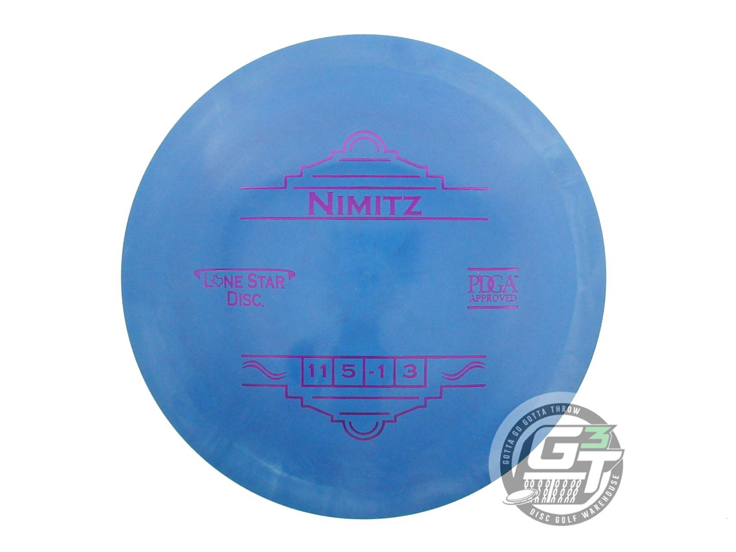 USED Lone Star Bravo Nimitz 175g Blue Purple Foil Distance Driver Golf Disc