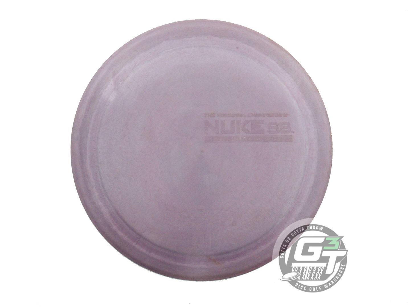 USED Discraft Titanium Nuke SS 175g Purple MEMORIAL EMBOSSED OOP Driver Disc