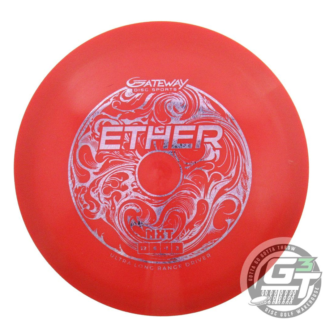 USED Gateway NXT Ether 176g Red Lilac Foil Distance Driver Golf Disc