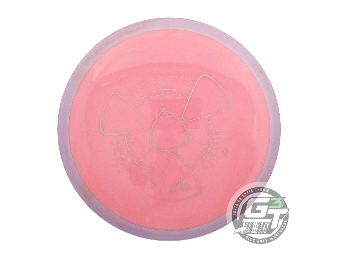 USED Axiom Discs Neutron Tenacity 174g Pink Lilac Rim Distance Driver Golf Disc