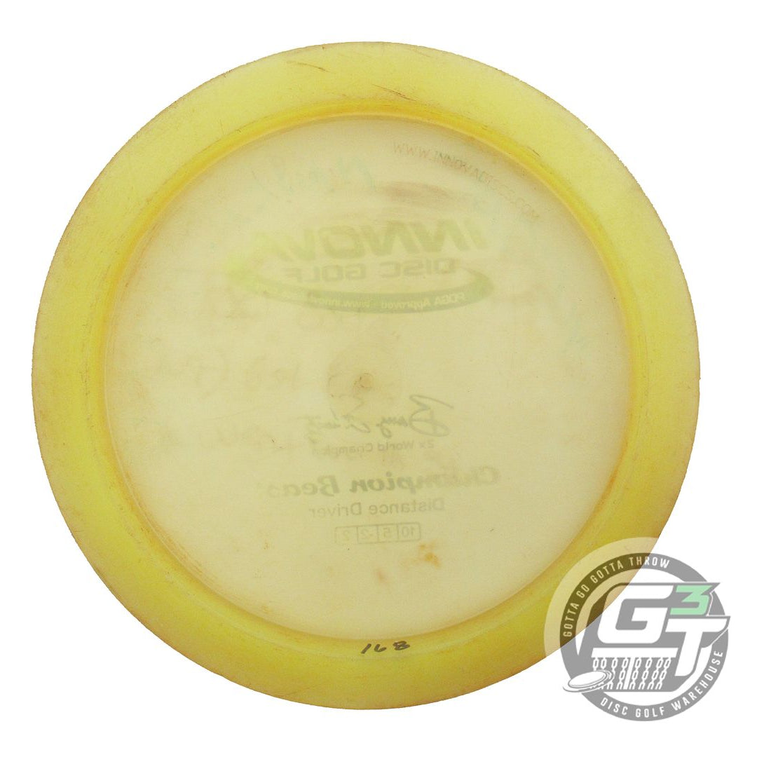 USED Innova Champion Beast 168g Yellow Silver Foil Distance Driver Golf Disc