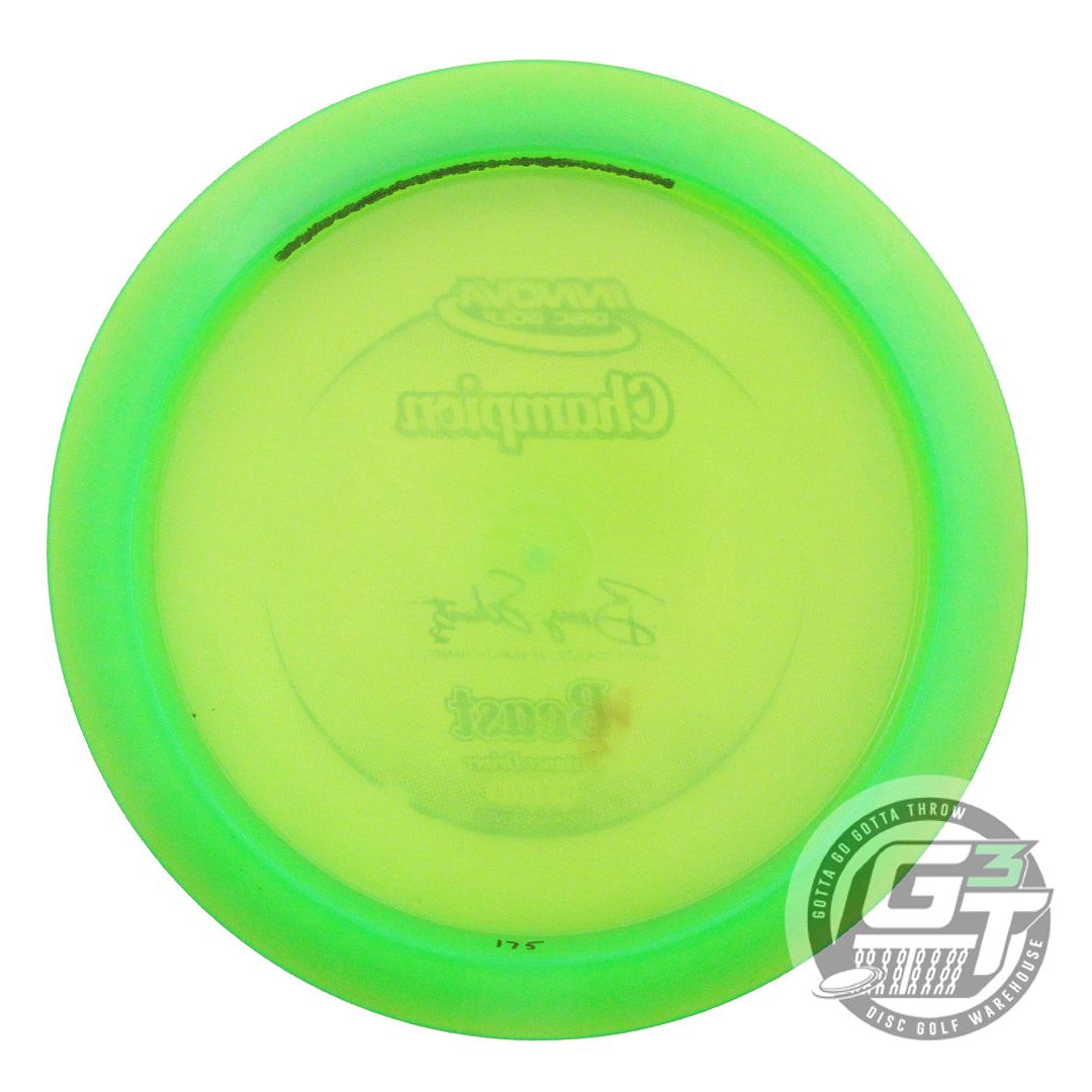 USED Innova Champion Beast-X 175g Lime Silver Glitter Foil Distance Driver Disc