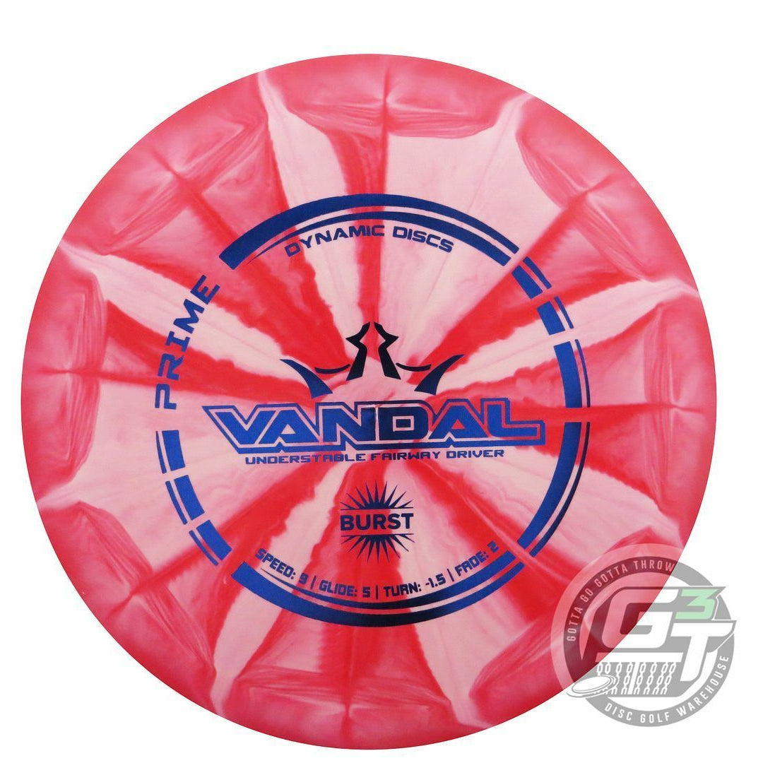Dynamic Discs Prime Burst Vandal Fairway Driver Golf Disc (Individually Listed)