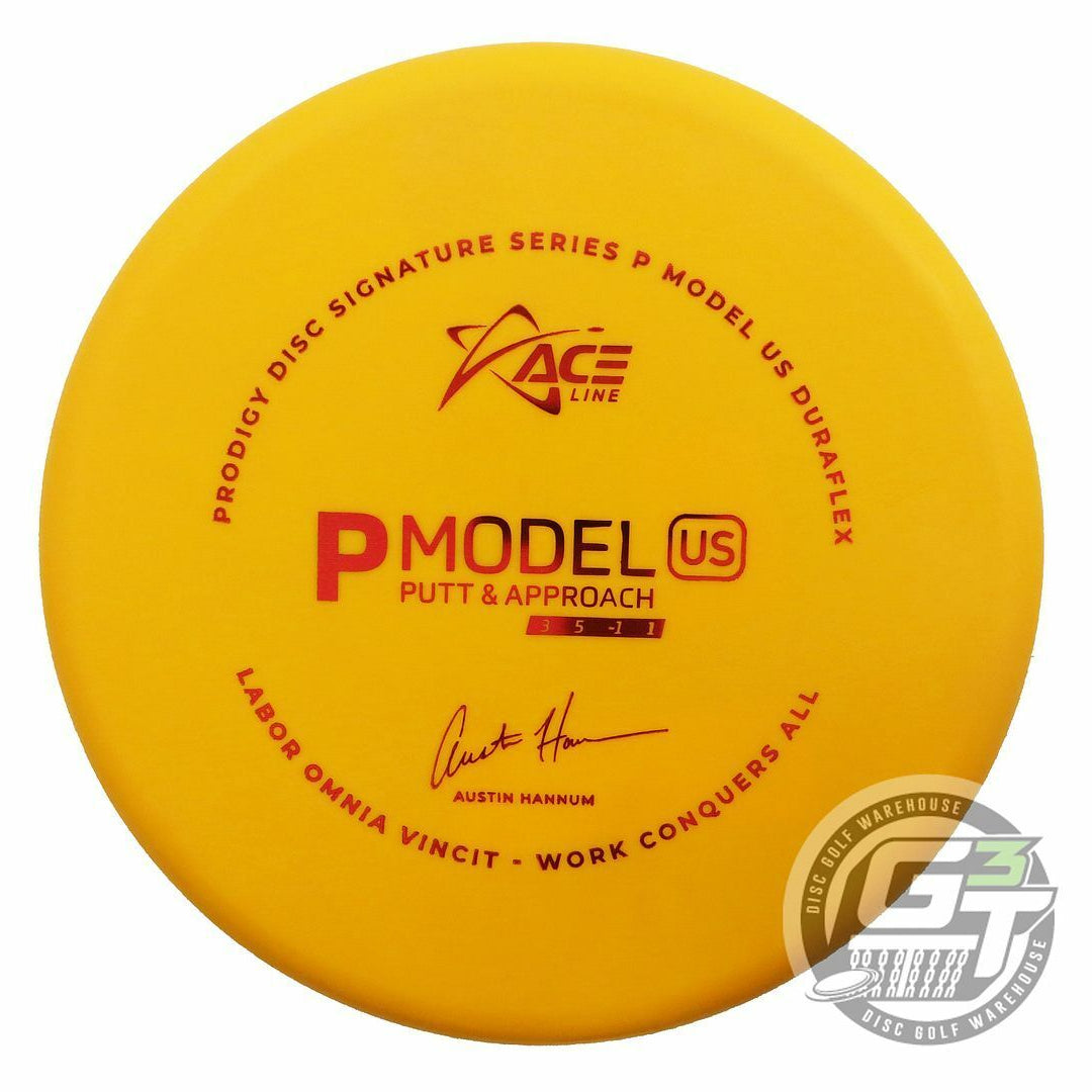 Prodigy Limited Edition 2022 Signature Series Austin Hannum Ace Line DuraFlex P Model US Putter Golf Disc (Individually Listed)