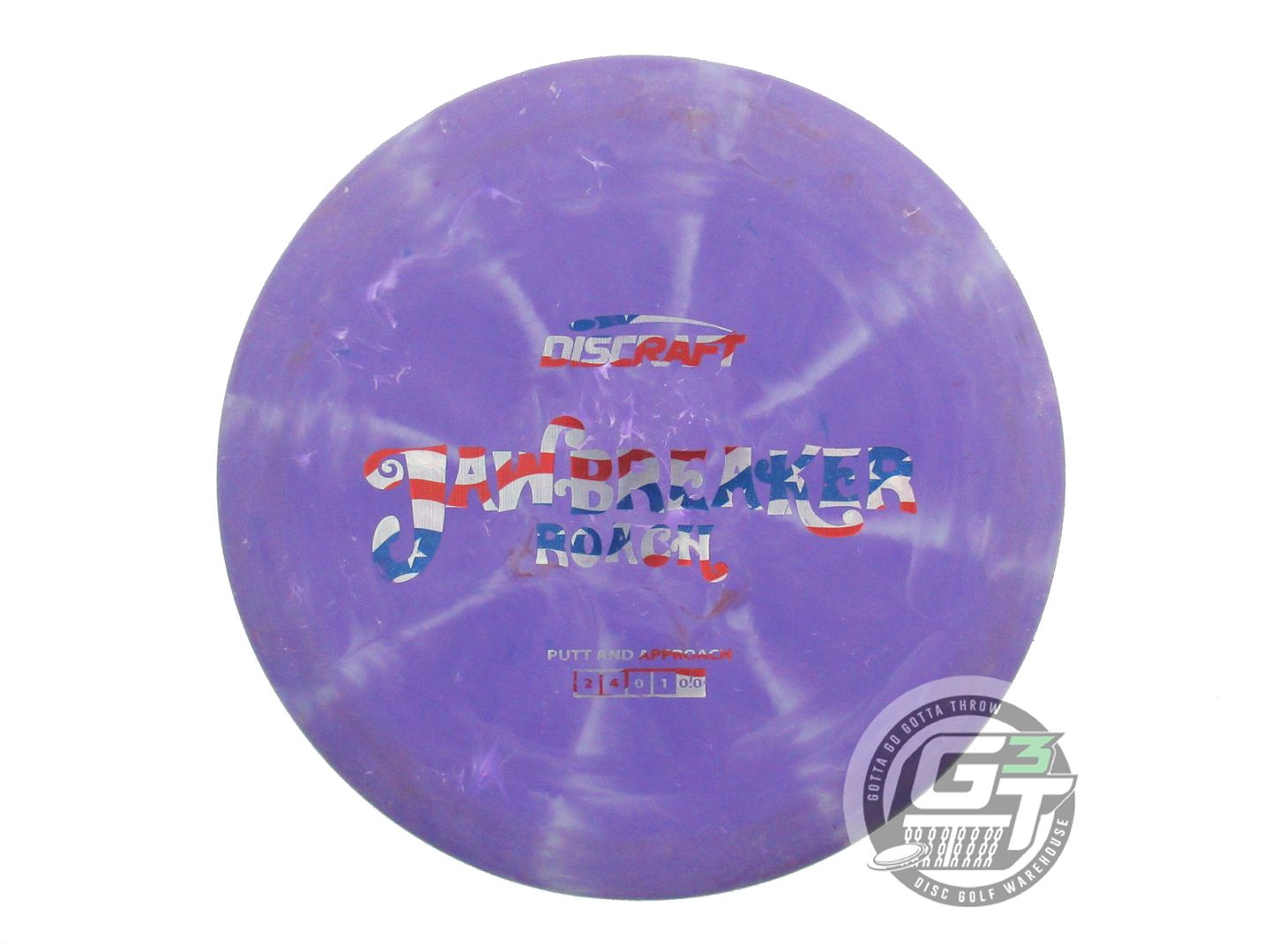 USED Discraft Jawbreaker Roach 175g Purple Flag Foil Putter Golf Disc