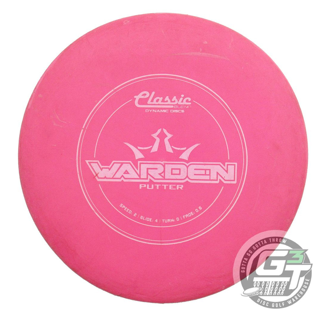 USED Dynamic Discs Classic Blend Warden 170g Pink White Stamp Putter Golf Disc
