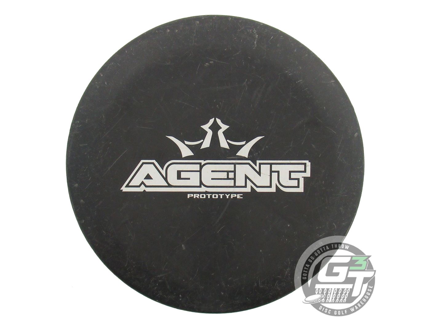 USED Dynamic Discs PROTOTYPE Classic Agent 174g Black White Stamp Putter Disc