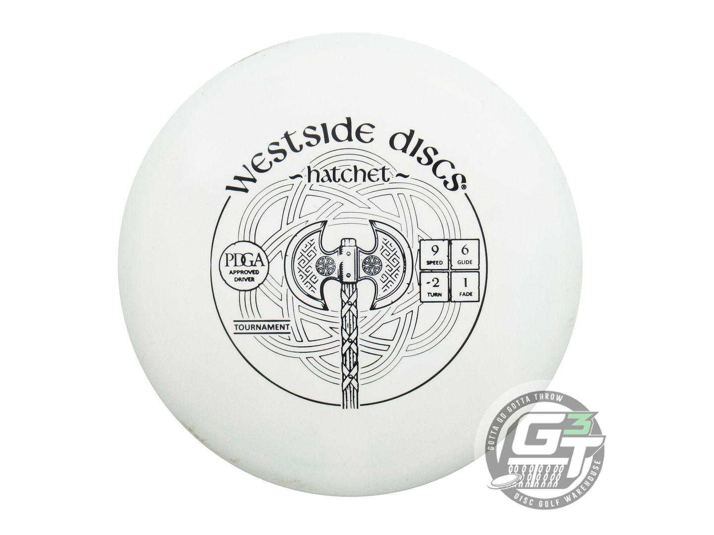 USED Westside Discs Tournament Hatchet 172g White Black Stamp Driver Golf Disc