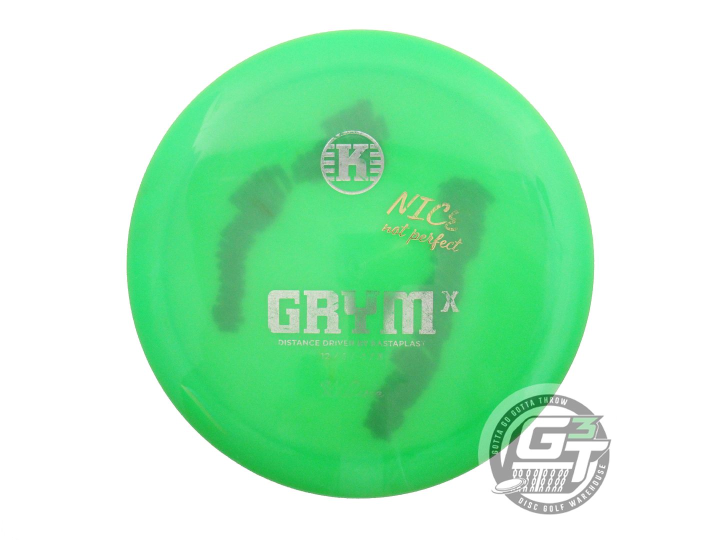 USED Kastaplast X-OUT K1 Grym X 174g Green Distance Driver Golf Disc