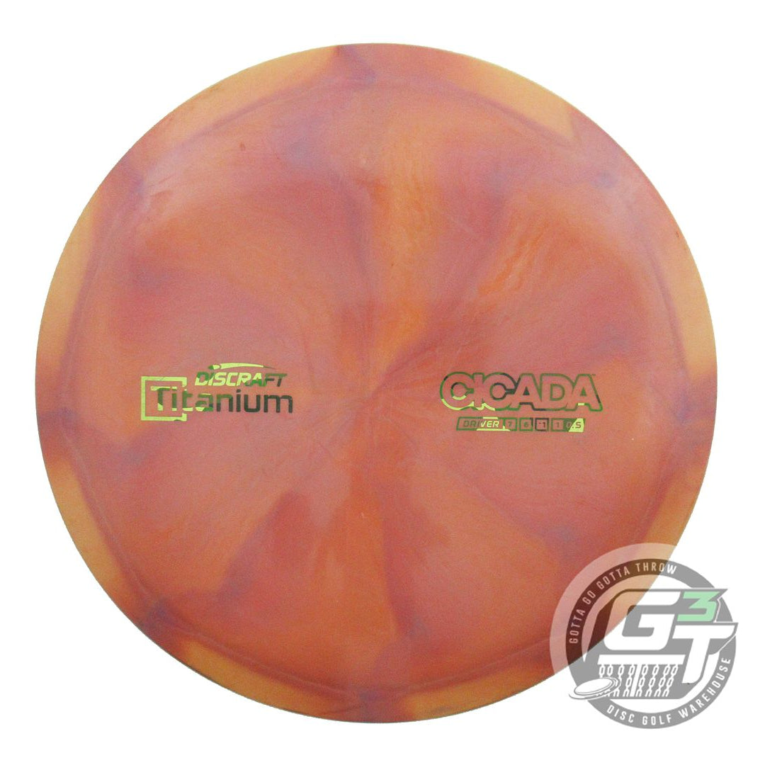 USED Discraft Titanium Cicada 172g Orange-Pink Fairway Driver Golf Disc