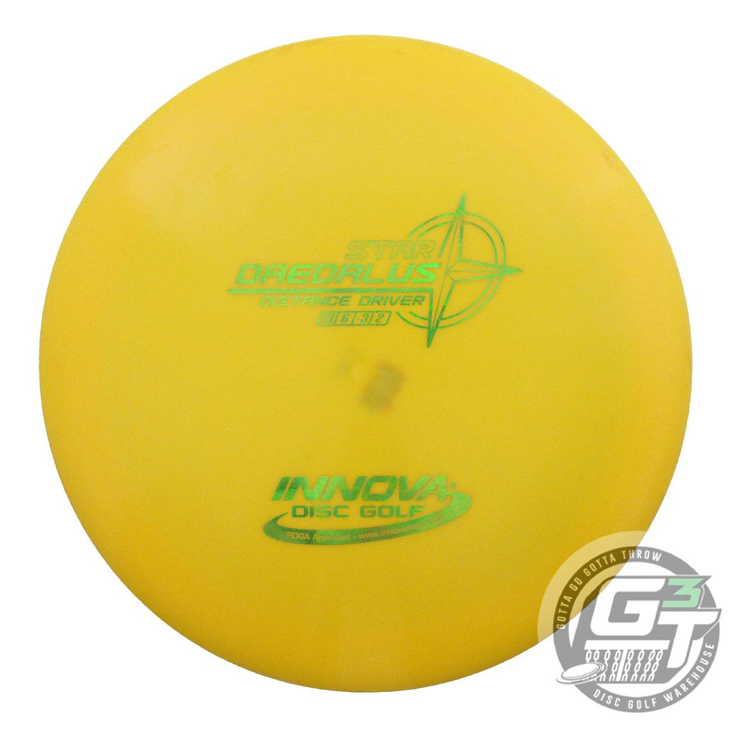 USED Innova Star Daedalus 170g Marigold Lime Foil Distance Driver Golf Disc