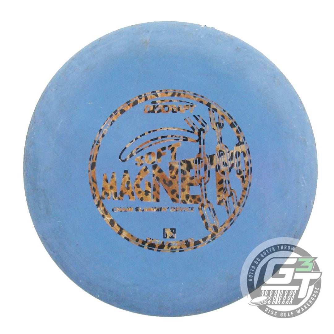 USED Discraft Pro D Soft Magnet 175g Blue Cheetah Foil Putter Golf Disc