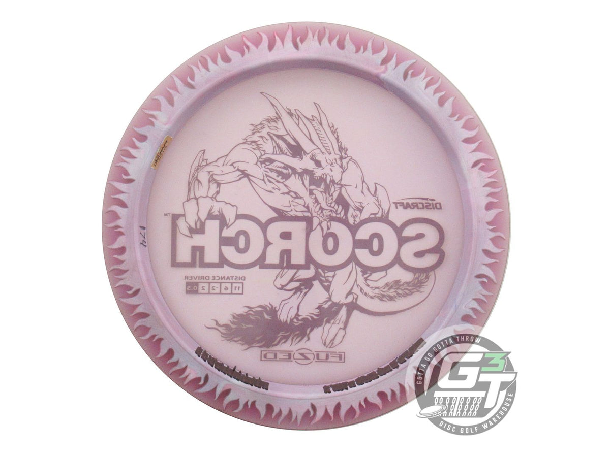 USED Discraft FuZed Flame Scorch 174g Lilac Gold Foil Distance Driver Golf Disc