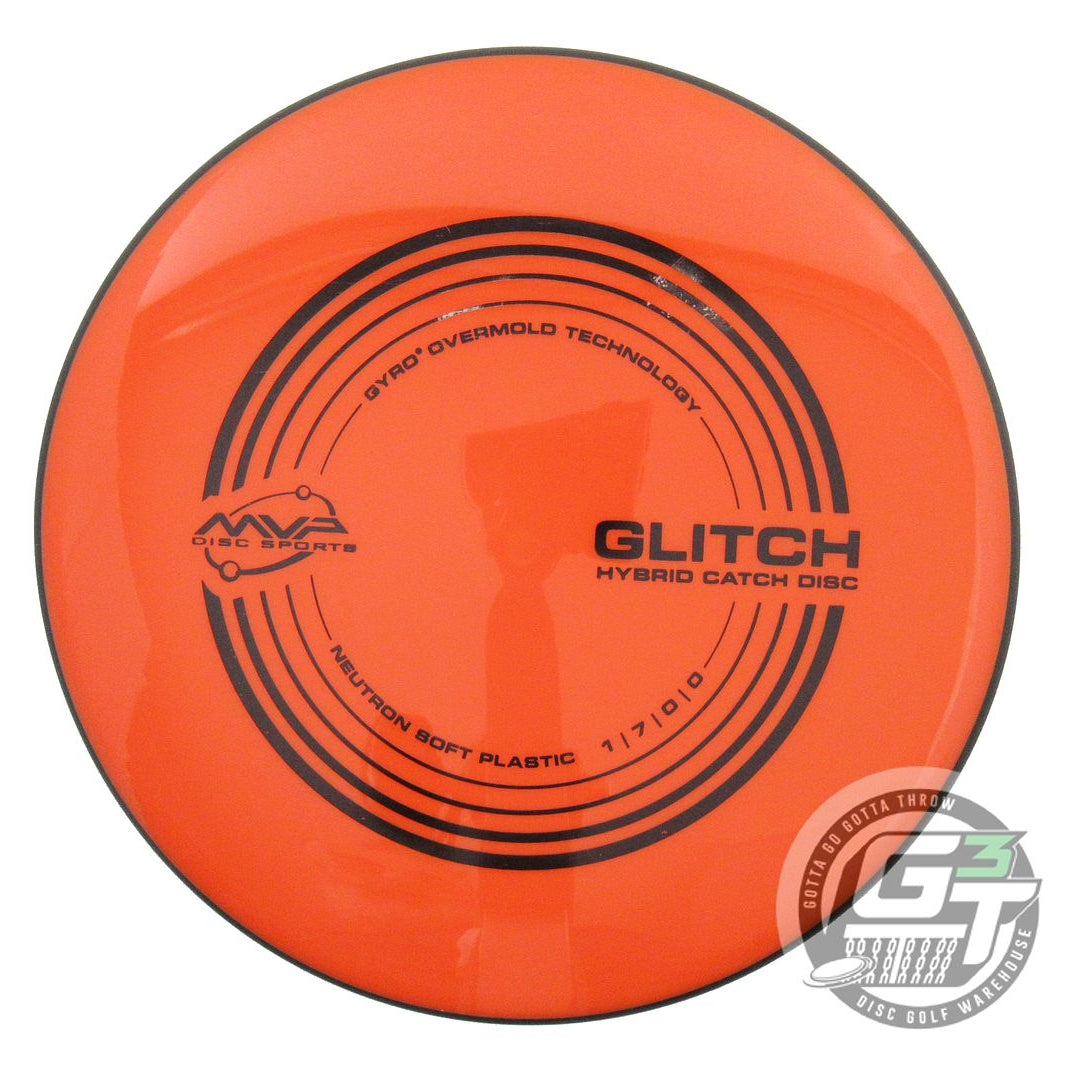 USED MVP Disc Sports Classic Neutron Soft Glitch 149g Orange Putter Golf Disc