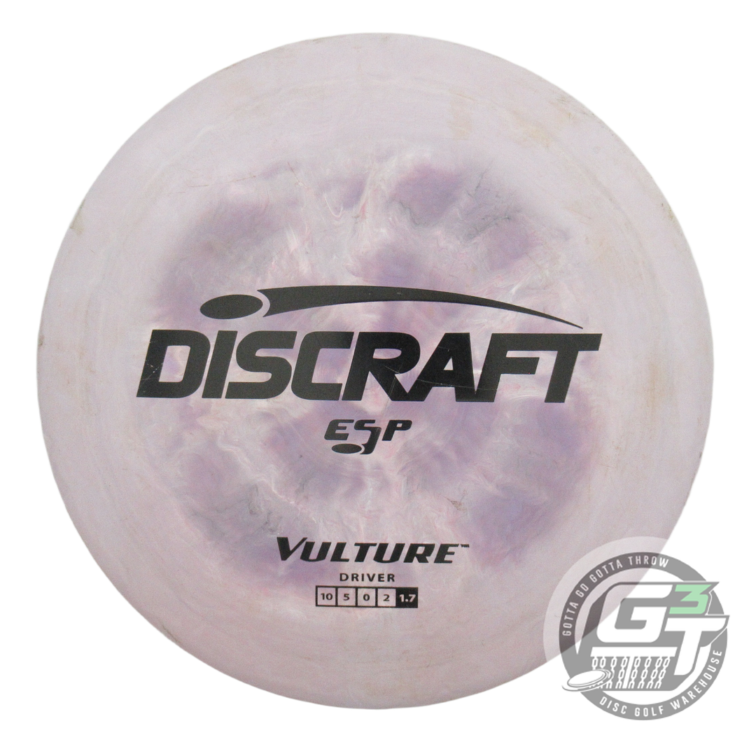 USED Discraft ESP Vulture 180g Lilac Black Stamp Distance Driver Golf Disc