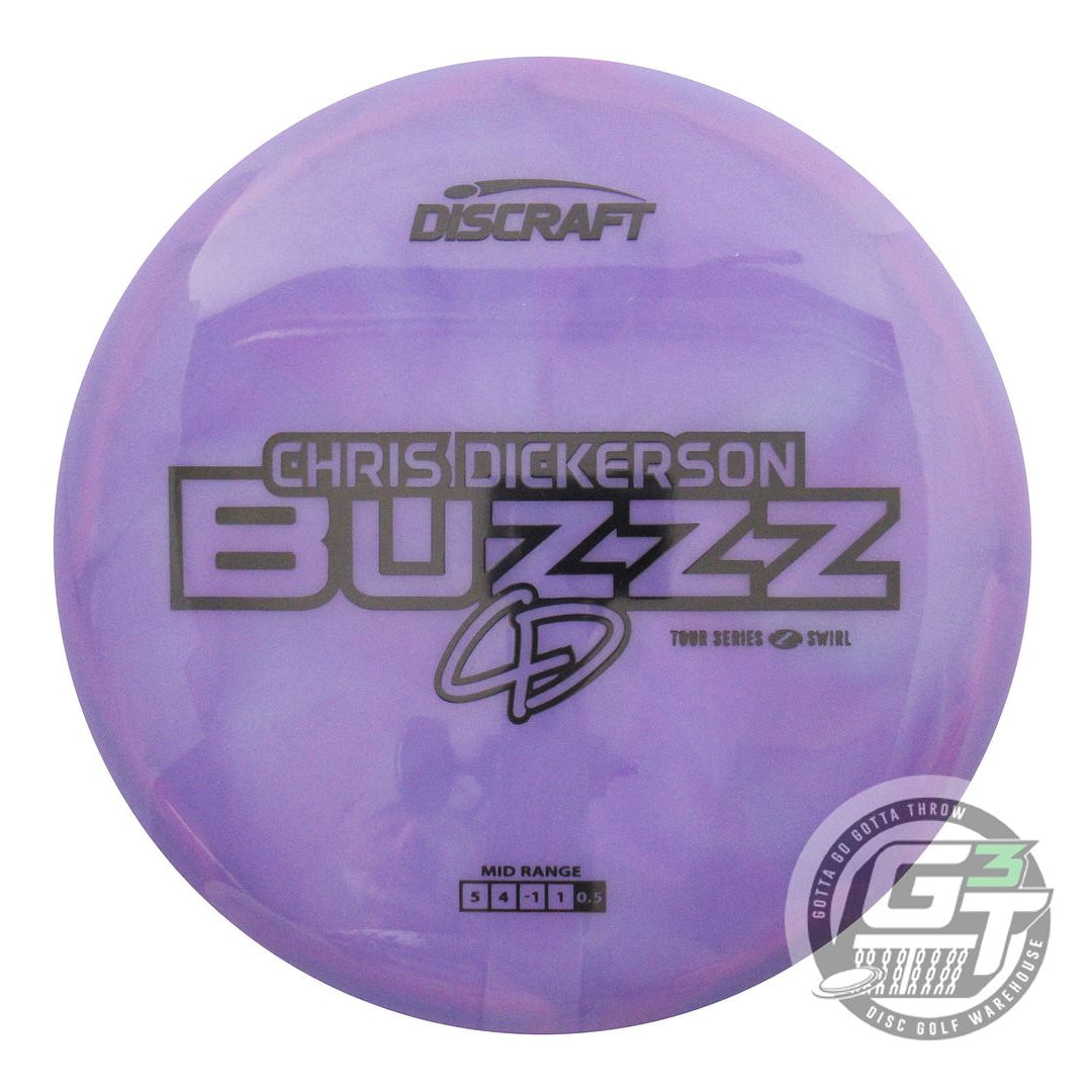 Discraft Limited Edition 2025 Tour Series Chris Dickerson Swirl Elite Z Buzzz Midrange Golf Disc (Individually Listed)