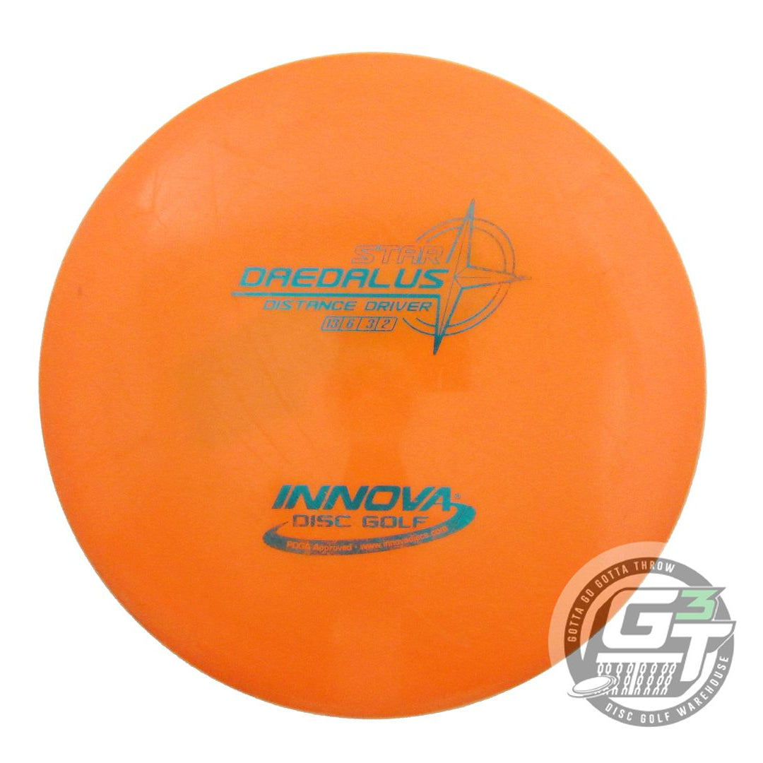 USED Innova Star Daedalus 171g Orange Teal Foil Distance Driver Golf Disc