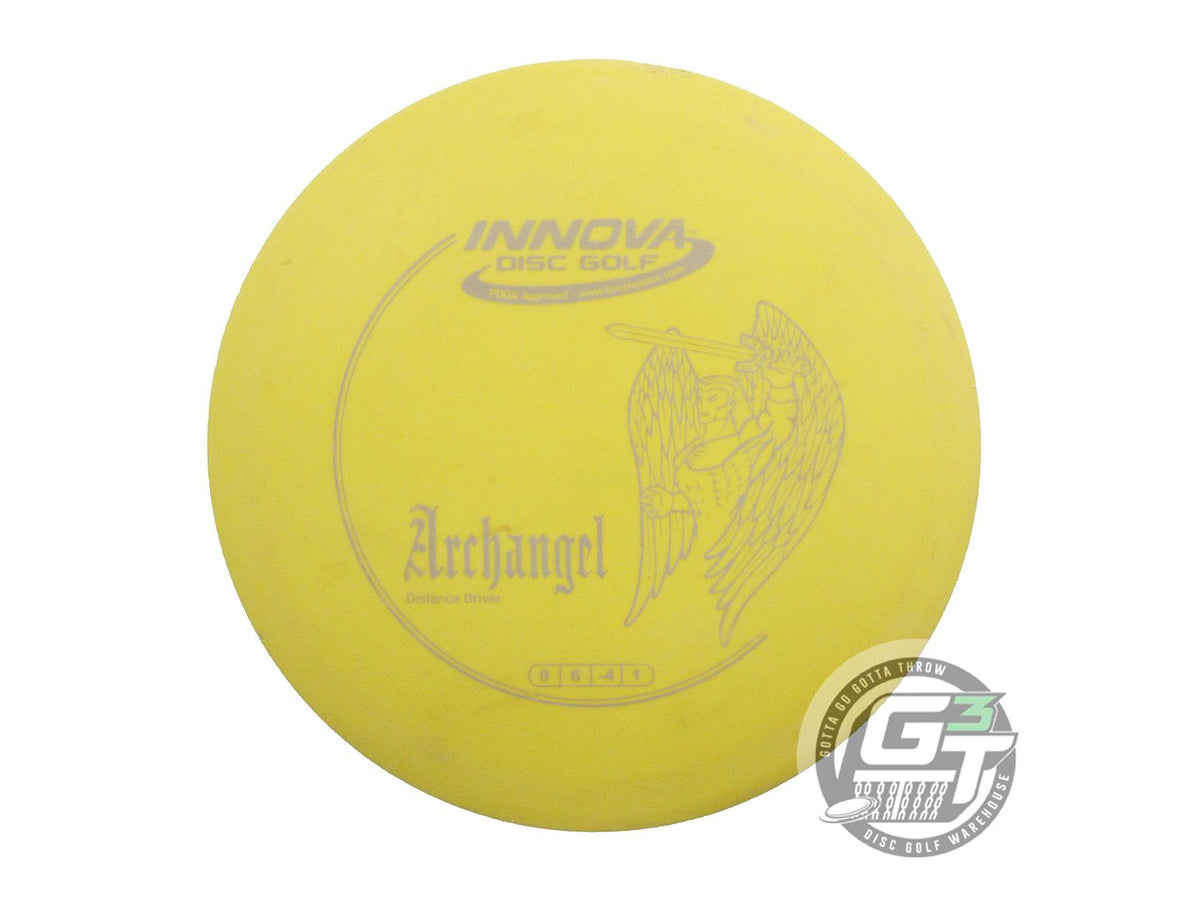 USED Innova DX Archangel 170g Yellow Gray Stamp Distance Driver Golf Disc