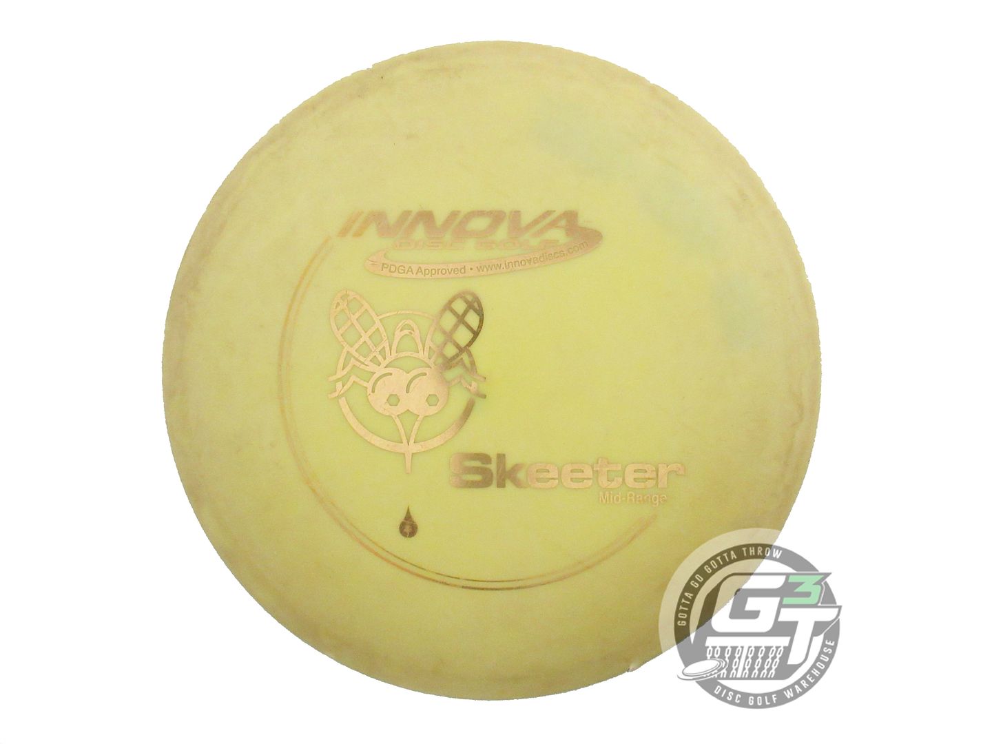 USED Innova DX Skeeter 175g Yellow Gold Foil Midrange Golf Disc