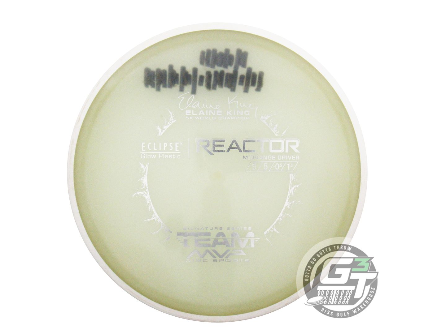 USED MVP Disc Sports Eclipse Proton Reactor 176g Glow Midrange Golf Disc