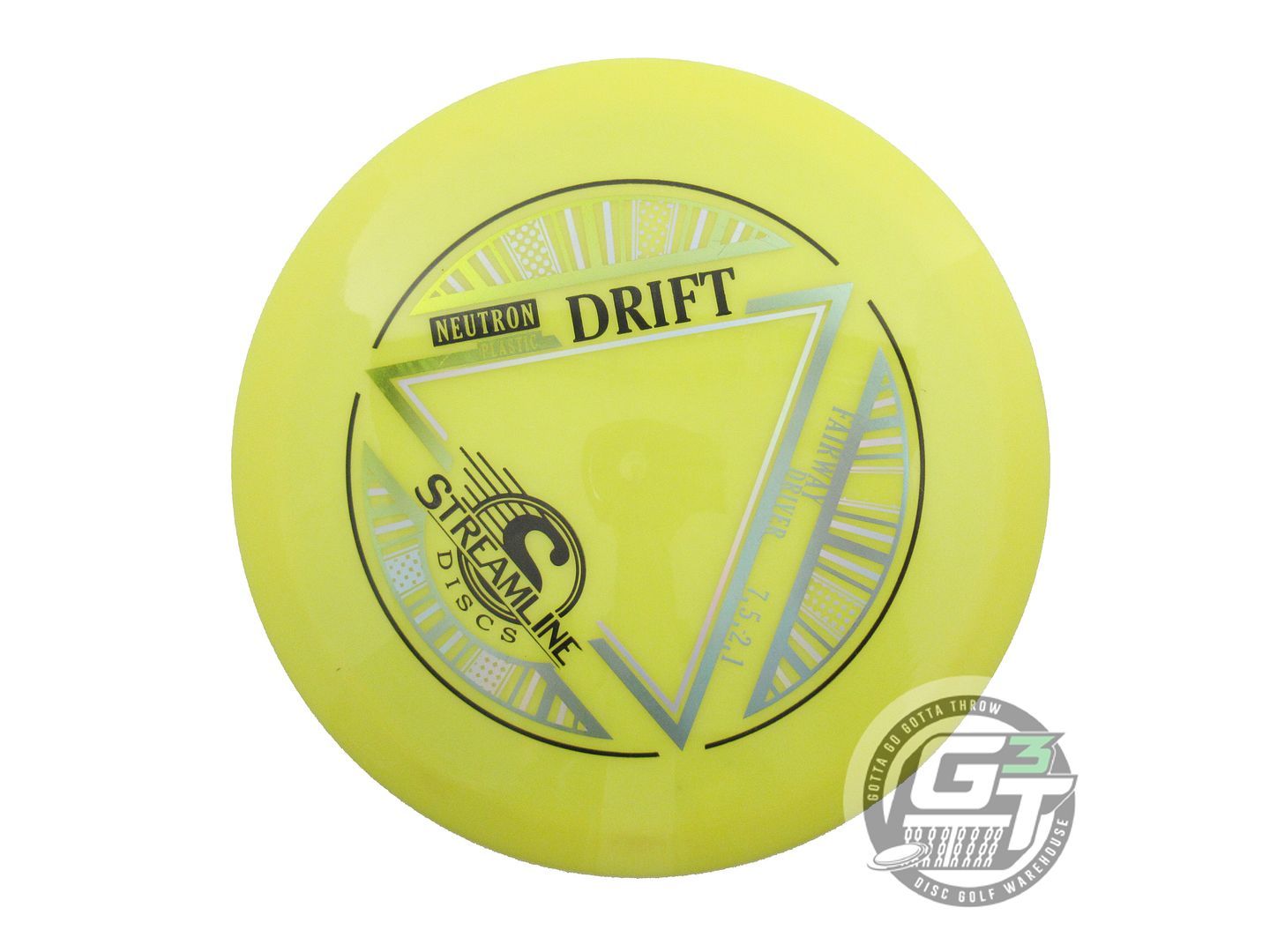 USED Streamline Discs Neutron Drift 174g Yellow Distance Driver Golf Disc