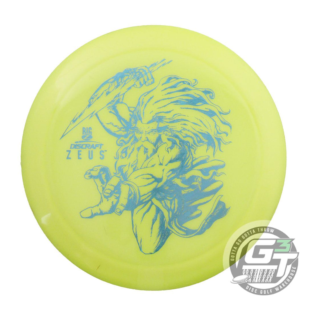 USED Discraft Big Z Zeus 175g Yellow Blue Foil Distance Driver Golf Disc